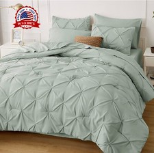 Juego De Funda Edredon 7 Piezas Para Queen Size Ropa Cama verde Set En Oferta Colcha y set de colcha price