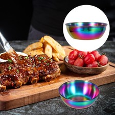 Kitchen Stainless Steel Seasoning Cup Condiment Dishes Mini Saucers Dishes price