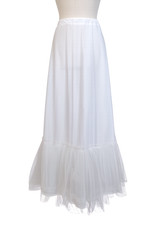 Enagua larga blanca vintage falda crinolina boda nupcial Reino Unido 10 Petticoat price