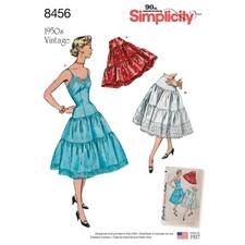 SIMPLICITY 8456 MISSES VINTAGE ENAGUA Y DESLIZAMIENTO PATRÓN DE COSTURA TALLA 4-12 Y 14-22 Petticoat price