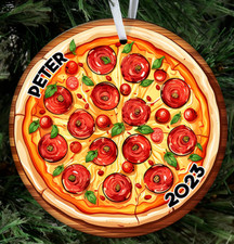 Pepperoni Amante de la Pizza Adorno de Navidad Personalizado Foodie Pizza Fabricante Regalo Pizza Makers price