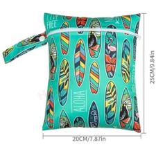 Bolsa de pañales con cremallera de 25x20 cm impermeable reutilizable PUL bolsa húmeda Húmedas Bolso para bebé price