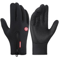 Unisex Impermeable Térmico Pantalla Táctil Ciclismo Correr Guantes Antideslizantes - Talla L Unisex Guantes price