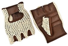 GUANTE DE CICLISMO CUERO REAL ACOLCHADO PALMA CLÁSICO ESTILO VINTAGE UNISEX GUANTES DE CICLISMO Unisex Guantes price
