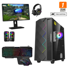 Paquete rápido de PC para juegos Intel Core i5 16 GB RAM SSD HDD NVIDIA GT 730 4 GB 22 pulgadas Gaming PC price
