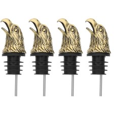 4 Piezas Vertedor de Licor Botella Vertedor con Cabeza Caño Decorativo de Vino Botella decorativa price