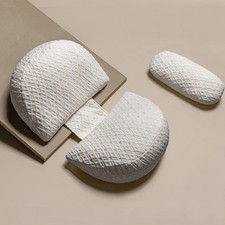 Almohada de embarazo con cuña SHANNA para dormir, almohadas de apoyo corporal de maternidad para B Seguro Descanso Almohada para bebé price