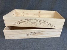 CAJA DE VINO DE MADERA POCO PROFUNDA GANGA - Cajas - Idea de proyecto Upcycle elegante vintage Project Caja price