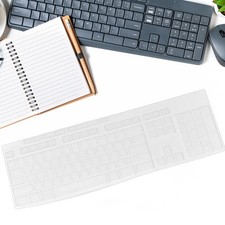 Película protectora de teclado de silicona duradera 2 piezas blanca silenciosa impermeable Ordenador de sobremesa price