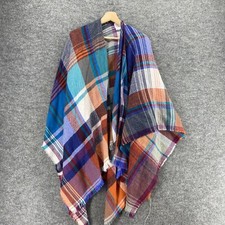 Poncho calentador de cuello multifuncional a cuadros azul S bufanda sin marca para mujer Neck Warmer de mujer price