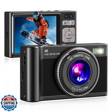 Cámara digital Forc, cámara de fotos 4K con tarjeta de 64 GB, zoom 18X video anti-vibración Digital Foto Frames price
