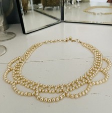 Collar gargantilla cuello perlas cabaña vintage Pearl Collar price
