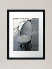 Silla de café al lado de la calle arte enmarcado P arte de pared póster lienzo impresión cuadro Cafe y Canteen Silla price