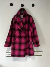 Precioso abrigo rosa/negro para niñas. Abrigo inteligente edad 9/10, excelente 🍃caridad🍃 Overcoat de niña price