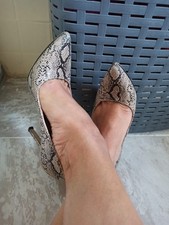 Décolleté Scarpe Con Tacco A Punta Pitonate  36 Heels Zapatos Platform Zapatos price