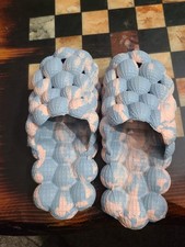 Toboganes de burbujas, zapatillas de masaje, zapatos de playa para mujer talla 6 rosa y azul Slippers y Sandals de mujer price