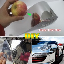 4inch - Wide Mirror Chrome Vinyl Wrap Tape Sticker Car House Trim Decal / Silver Vinilo Espejo price