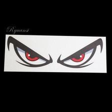 3D Angry Red Eyes Car Stickers Motorbike Helmet Rearview Mirror Reflective Decal Vinilo Espejo price