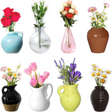 8 piezas imanes jarra cerámica mini lindo nevera plantas 3D oficina cocina Oficina Seguro price
