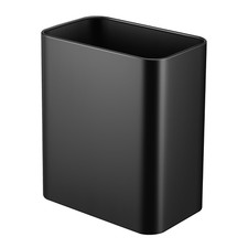 Cesto Basura Metal 2.1 Galones Delgado Bano Dormitorio Oficina Cocina Negro Mate Oficina Seguro price
