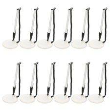 12pz Bolígrafo Seguro con Cadena, Adhesivo, Blanco, para Oficina Oficina Seguro price