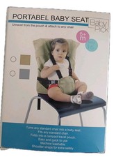 Silla alta portátil para bebé plegable asiento de viaje correas ajustables niño beige Trona portátil price