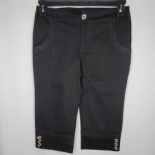 Takara‎ Pantalones Niños Niñas 16 Elásticos Capri Recortados Negro 16 Capri Pantalones de niño price