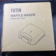 =Nuevo= Gofrera compacta y fácil de limpiar 2 rebanadas 750 W ~ Tutin Modelo No. AK-C023 Waffle Maker price