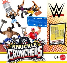 Figuras de acción WWE Knuckle Crunchers con accesorios Cámaras de acción price