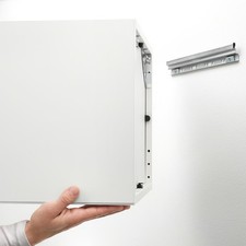 Soporte de riel de suspensión de pared IKEA EKET para gabinetes de pared - Acero galvanizado 35 cm CD- DVD Estante/ Unit/ Armario price