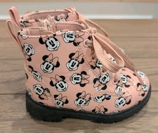 Disney Minnie Mouse Niños Niñas Botines Rosa Talla 7 Cremallera Lateral Usados en Excelente Condición Patucos de niña price