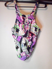 Top de baño Liz Claiborn LG Tankini negro rosa floral Tankini price