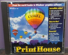 Corel Print House para Windows CD se ejecuta en Windows 95 e IBM PC 486 DX imágenes prediseñadas Foto y Clipart Software price