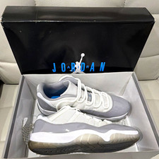 Jordan Air Jordan 11 Zapatillas bajas grises blancas azules bajas de baloncesto con cordones Sneakers price