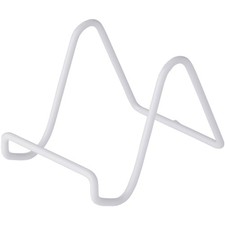 Soporte de caballete de alambre blanco cubierto de vinilo Bard's, 3" H x 3" W x 4,5" D Easel price