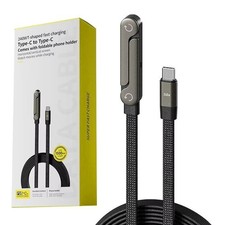 Cable de Carga Rápida 240W Cable de Datos 2 en 1 Soporte Plegable Teléfono Tableta Soportes Móvil Teléfono Cable price