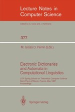 Gross - Electronic Dictionaries and Automata in Computational Linguist - X555z Electronic Dictionaries price