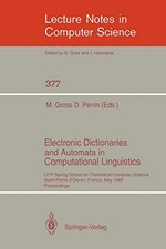 Electronic Dictionaries and Automata in Computa. Gross, Perrin<| Electronic Dictionaries price
