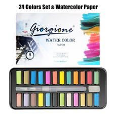 Juego de acuarelas profesionales 24/36 colores con pincel y papel para pintar Reino Unido Watercolor Pintura price