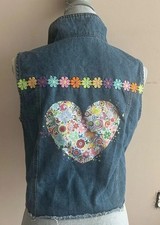 Chaleco Jacqueline de Yong l Denim Reelaborado Niños Talla L Vest de niña price
