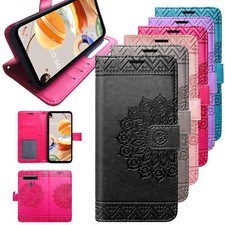 LG Funda Móvil Protectora de Teléfono Libro Mandala Tipo Flip Estuche Móvil Teléfono Estuche price