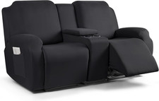 Funda Sofá Cama, Sofá Cama Tamaño Completo Convertible Cubierta Reclinable con Consola Sofa Cama price
