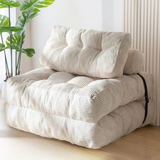 Sofá cama plegable bolsa de frijoles convertible silla de piso tumbona pana dormitorio Sofa Cama price
