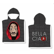 Poncho De Playa Bella Ciao La Casa De Papel Toalla Albornoces Microalgodón CM11 Poncho de niña price