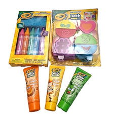 Baño Crayola - Jabones de pintura para dedos Silly Scents, bolígrafos de lavado corporal, emojis de mezcla Cara y Dedo Pintura price