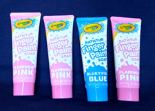 Lote de 4 Jabón Pintura De Dedos Crayola Niños Bañera 3 Tubos FL OZ 1 Azul 3 Rosa Cara y Dedo Pintura price