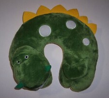 Almohada de viaje de dinosaurio felpa suave verde/amarillo cómodo soporte para cuello Oro Almohada para bebé price