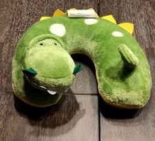 Almohada de viaje de dinosaurio felpa suave verde/amarillo cómodo soporte para cuello Oro Almohada para bebé price