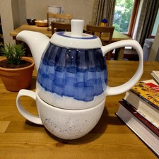 Té pintado a mano para un juego incluye jarra de azúcar y leche y taza platillo tetera Tea/ Teapot Sets price