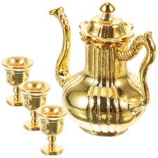1 Juego de Té Miniatura Mini Casa Tetera Tazas Set Mini Tetera Tazas Set Muñeca Tea/ Teapot Sets price